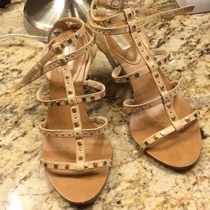 INC Studded nude sandals size 9